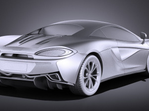 Mclaren 540C Coupe 2017 vray 3D Модель