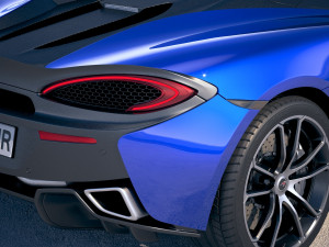 Mclaren 570S Spider 2018 3D Model