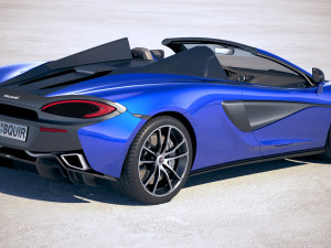 Mclaren 570S Spider 2018 3D Model