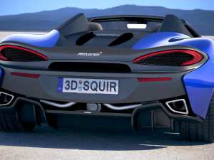 Mclaren 570S Spider 2018 3D Model