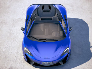 Mclaren 570S Spider 2018 3D Model