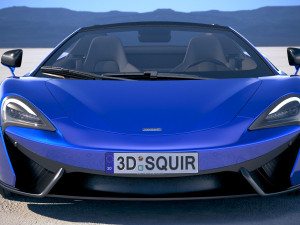 Mclaren 570S Spider 2018 3D Model