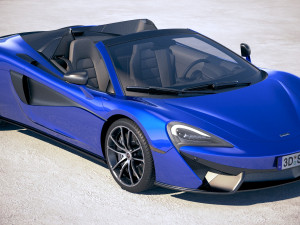 Mclaren 570S Spider 2018 3D Model
