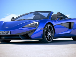 Mclaren 570S Spider 2018 3D Model