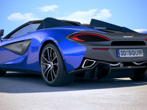 Mclaren 570S Spider 2018 3D Model