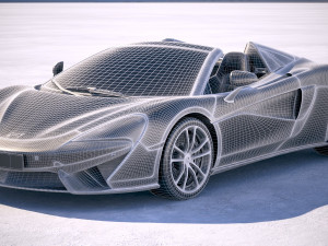 Mclaren 570S Spider 2018 3D Model