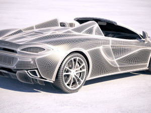Mclaren 570S Spider 2018 3D Model