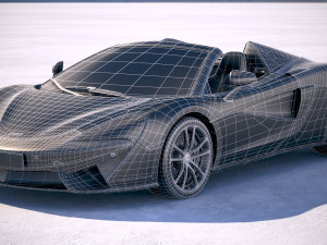 Mclaren 570S Spider 2018 3D Model