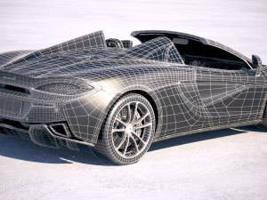 Mclaren 570S Spider 2018 3D Model