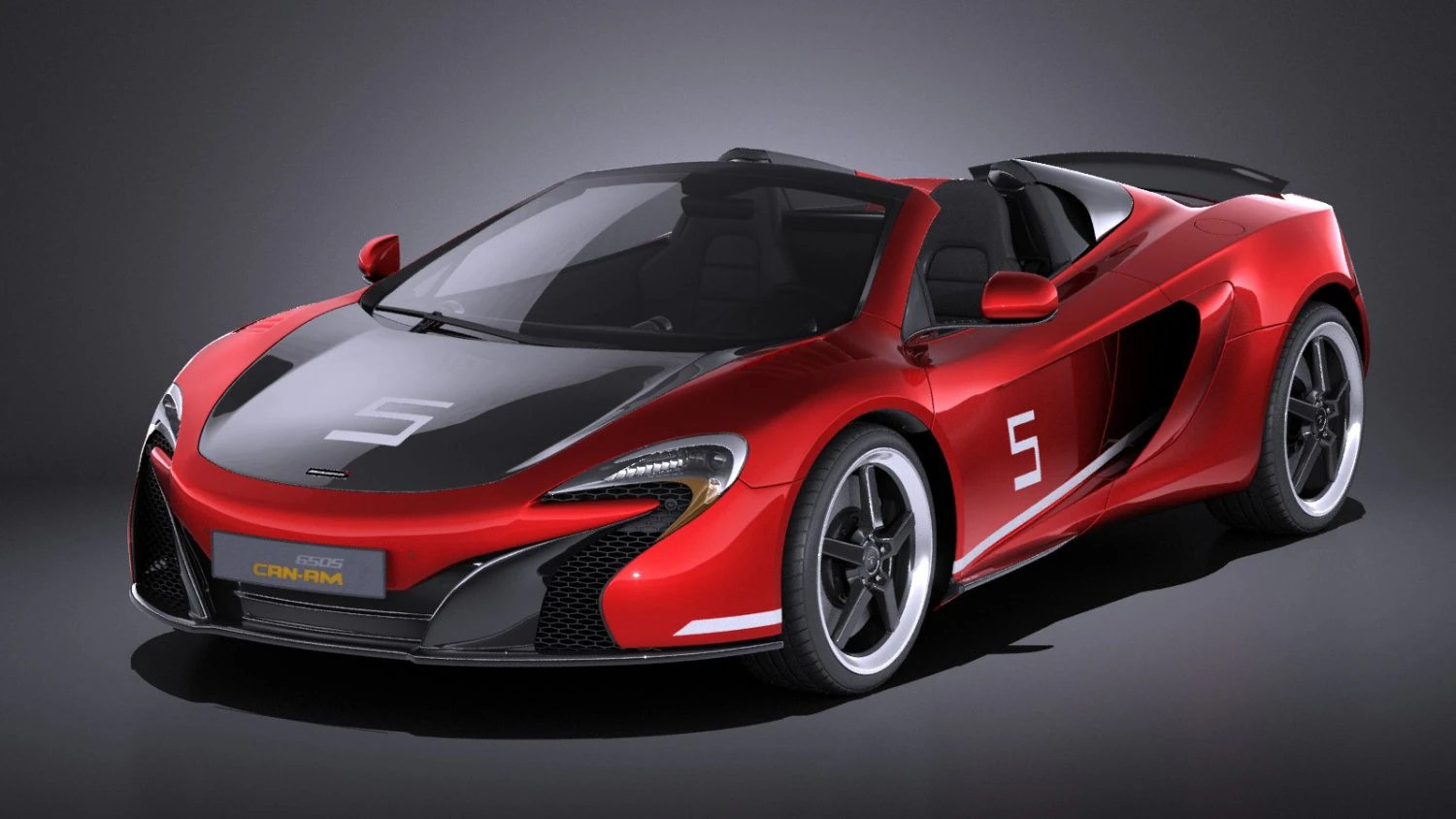 Mclaren 650S Can-Am 2017 vray 3D Model .c4d .max .obj .3ds .fbx .stl .blend 