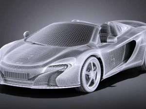 Mclaren 650S Can-Am 2017 vray 3D Model
