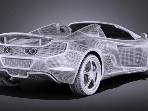 Mclaren 650S Can-Am 2017 vray 3D Model