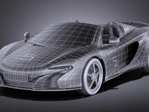Mclaren 650S Can-Am 2017 vray 3D Model