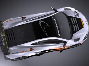 Mclaren 650S Sprint 2017 vray 3D Model