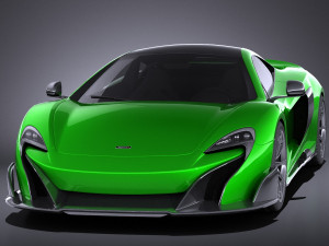 Mclaren 675LT 2017 vray 3D Model