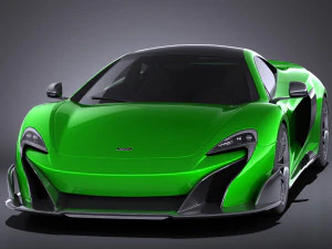 Mclaren 675LT 2017 vray 3D Model