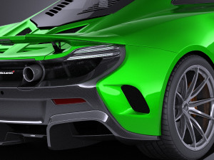 Mclaren 675LT 2017 vray 3D Model