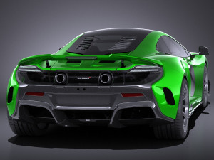 Mclaren 675LT 2017 vray 3D Model