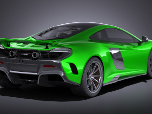 Mclaren 675LT 2017 vray 3D Model