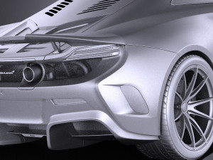 Mclaren 675LT 2017 vray 3D Model