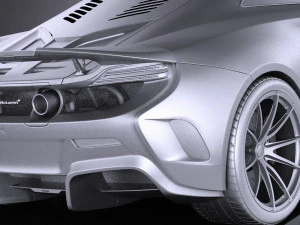 Mclaren 675LT 2017 vray 3D Model