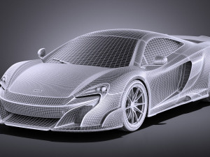Mclaren 675LT 2017 vray 3D Model