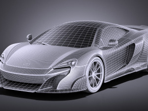 Mclaren 675LT 2017 vray 3D Model
