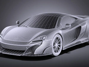 Mclaren 675LT 2017 vray 3D Model