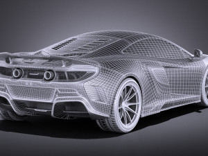 Mclaren 675LT 2017 vray 3D Model