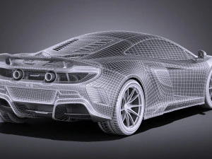 Mclaren 675LT 2017 vray 3D Model
