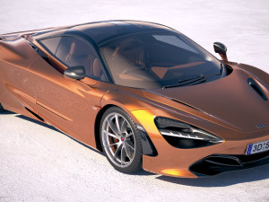 Mclaren 720S 2018 3D Модель