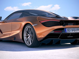 Mclaren 720S 2018 3D Модель