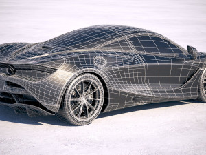 Mclaren 720S 2018 3D Модель