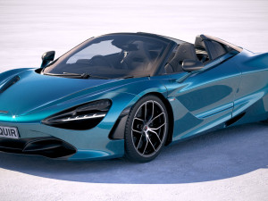 Mclaren 720S Spider 2019 Model 3D