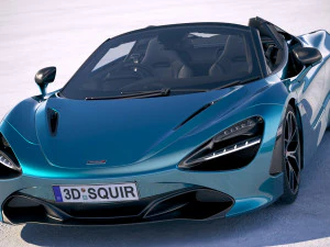 Mclaren 720S Spider 2019 3D Model