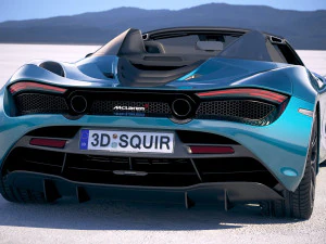 Mclaren 720S Spider 2019 3D Model
