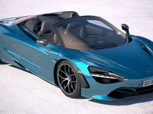 Mclaren 720S Spider 2019 3D Model