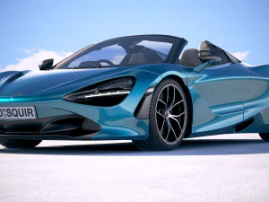 Mclaren 720S Spider 2019 3D Model