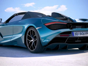 Mclaren 720S Spider 2019 3D Model