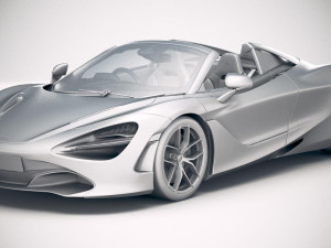 Mclaren 720S Spider 2019 Modello 3D