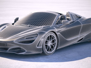 Mclaren 720S Spider 2019 Modello 3D