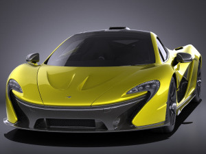 Mclaren P1 2016 vray Modello 3D