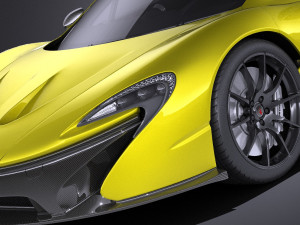 Mclaren P1 2016 vray Modello 3D
