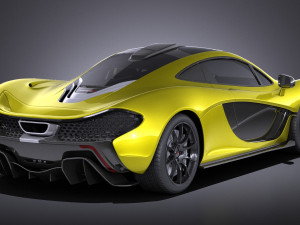 Mclaren P1 2016 vray Modello 3D