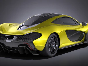 Mclaren P1 2016 vray 3D Model