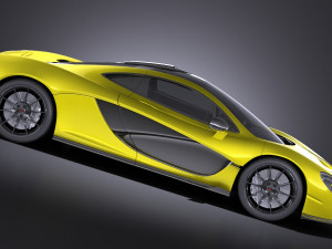 Mclaren P1 2016 vray Modello 3D