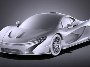 Mclaren P1 2016 vray Modello 3D