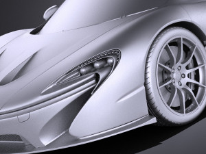 Mclaren P1 2016 vray Modello 3D