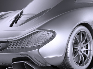 Mclaren P1 2016 vray Modello 3D