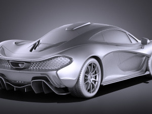 Mclaren P1 2016 vray Modello 3D